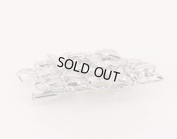 画像5: K18WG ダイアイリブローチ 3.45ct 17.90g