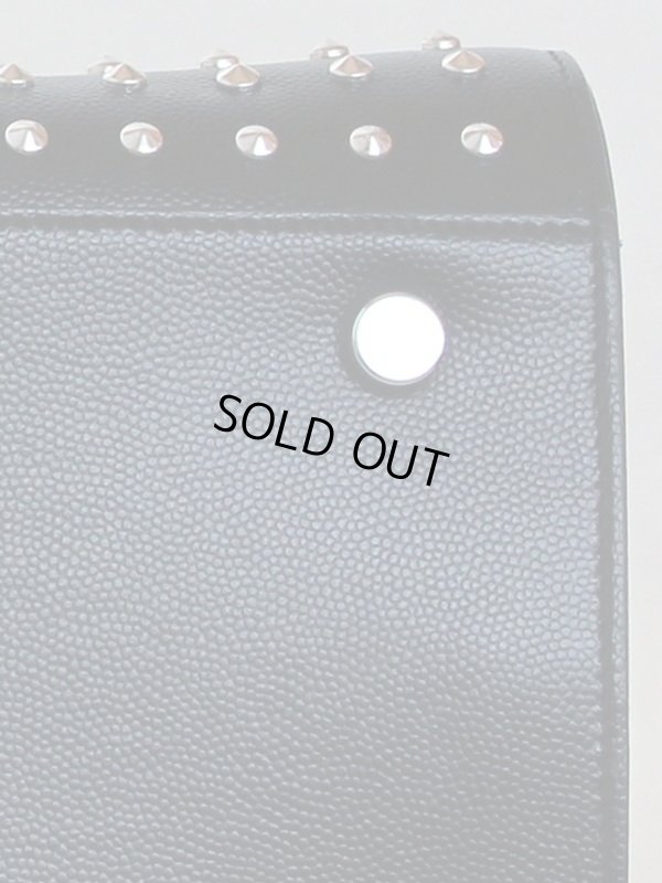 サンローラン サックドジュール スパイクスタッズ 355154BOW52-1000 ブラック 底拡大