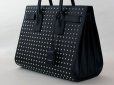 サンローラン　サックドジュール スパイクスタッズ 355154BOW52-1000 ブラック　サイド