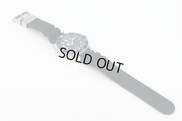 セイコー　プロスペックス　ＳＢＤＪ０１９　黒文字盤　ラバーベルト状態　表面