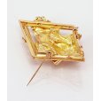 画像7: K18 ダイアイリブローチ 0.08ct 18.60g (7)