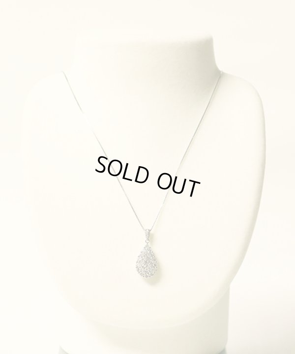 PT850/900 ダイアイリペンダントネックレス 2.00ct 8.70g　装着イメージ