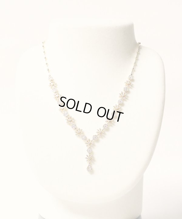 K18 ダイアイリネックレス 4.12ct 20.30g　装着イメージ