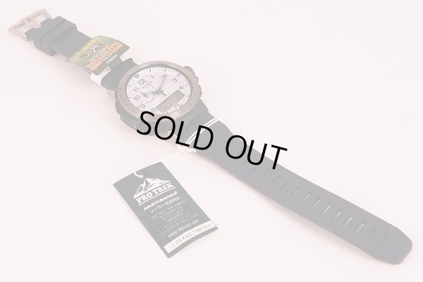 カシオ　プロトレック　ＰＲＷ－５０ＹＥＡ－２ＪＲ　白文字盤　ラバーベルト表面状態