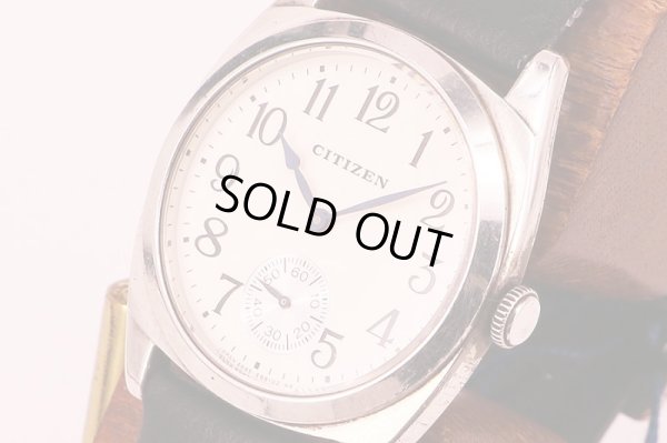 シチズン　１９３８復刻モデル　白文字盤　サイド拡大