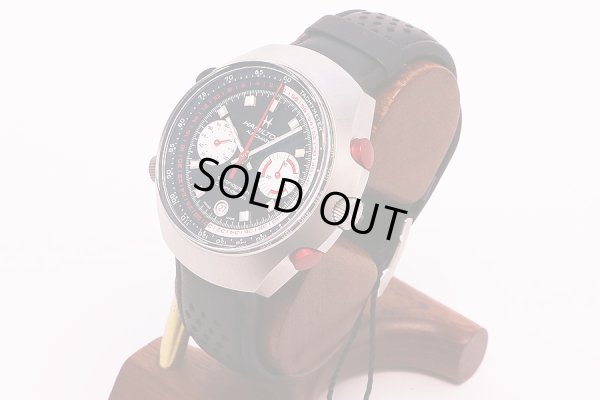 ハミルトン　アメリカン クラシック クロノマティック５０　Ｈ５１６１６７３１　黒文字盤　サイド