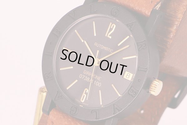 ブルガリ　ブルガリブルガリ　カーボン　ＢＢ３３ＶＬＤ　黒文字盤　日本限定　サイド拡大