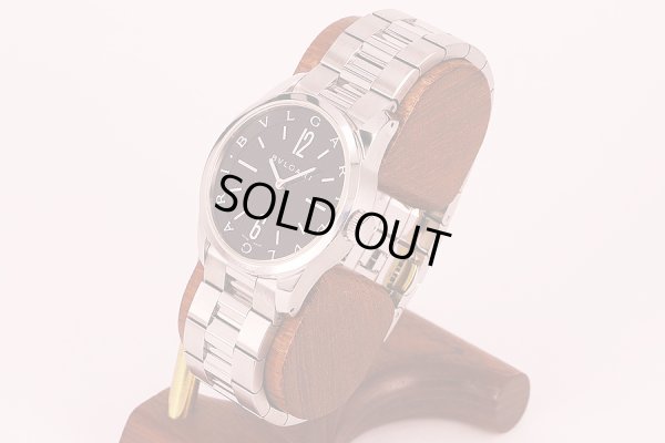 ブルガリ　ソロテンポ　ＳＴ３７Ｓ　黒文字盤　サイド