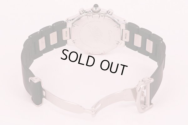 カルティエ　クロノスカフ　２４２４　黒ロゴ文字盤　ラバーベルト