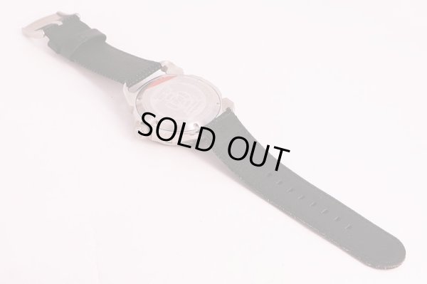 ルミノックス　ＩＣＥ－ＳＡＲ　ＡＲＣＴＩＣ　１２０８ 白銀文字盤　革ベルト状態　裏面