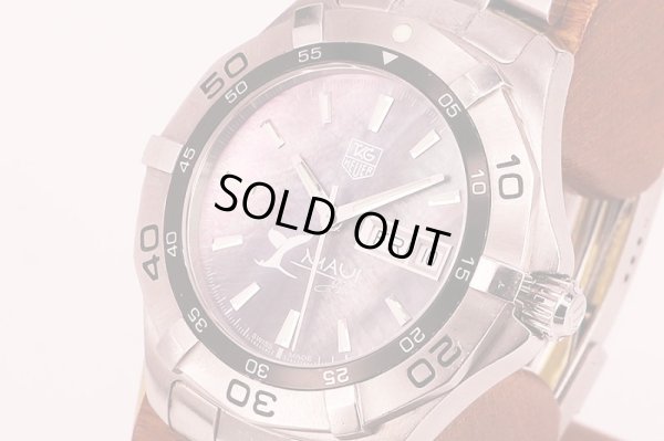 タグホイヤー　アクアレーサー　ＷＡＹ２０１２　ハワイ・マウイ島　黒シェル文字盤　サイド拡大