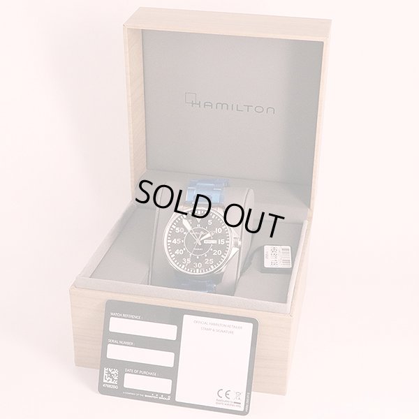 ハミルトン　カーキアビエーション　パイロットデイデイト　Ｈ６４６１１０　黒文字盤　箱・保証書