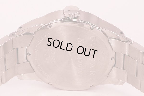 ブルガリ　ソロテンポ　ＳＴ３７Ｓ　黒文字盤　裏面拡大