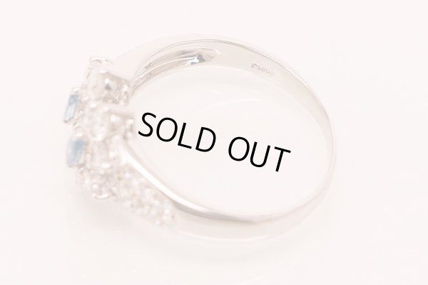 PT900 ダイアイリリング 0.22ct 1.08ct 6.10g　刻印(2)