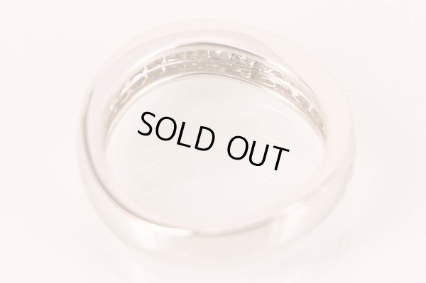 K18WG ダイアイリリング 0.86ct 6.20g　内側