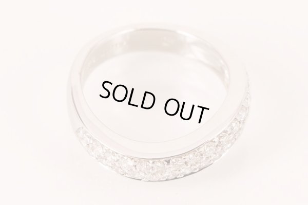 K18WG ダイアイリリング 0.86ct 6.20g　拡大