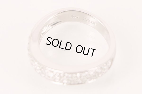 K18WG ダイアイリリング 0.86ct 6.20g　刻印