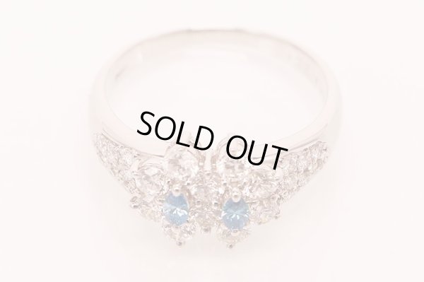 PT900 ダイアイリリング 0.22ct 1.08ct 6.10g　拡大