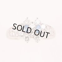 PT900 ダイアイリリング 0.22ct 1.08ct 6.10g