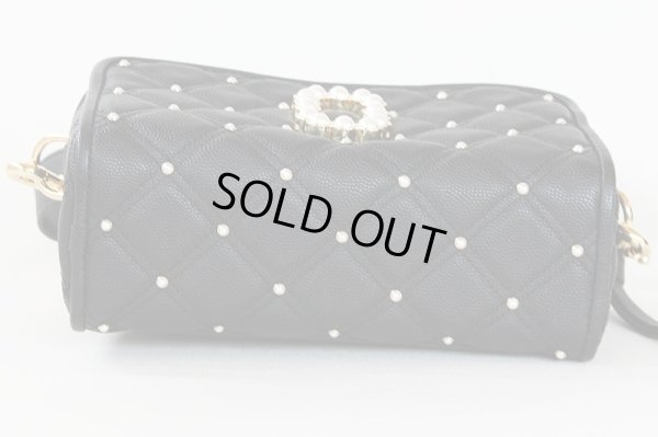 マークジェイコブス THE SOFTSHOT21 WITH PEARLS M0016480 ブラック 底