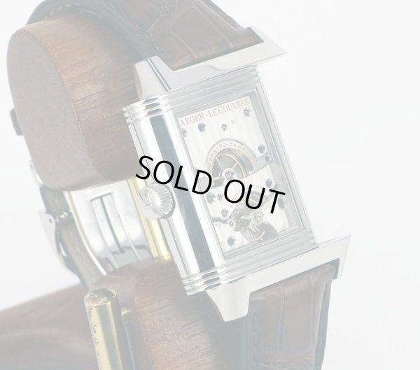 ジャガールクルト　レベルソ　２４０．８．１５　グランデイト　銀文字盤　裏面が表面にできる　サイド