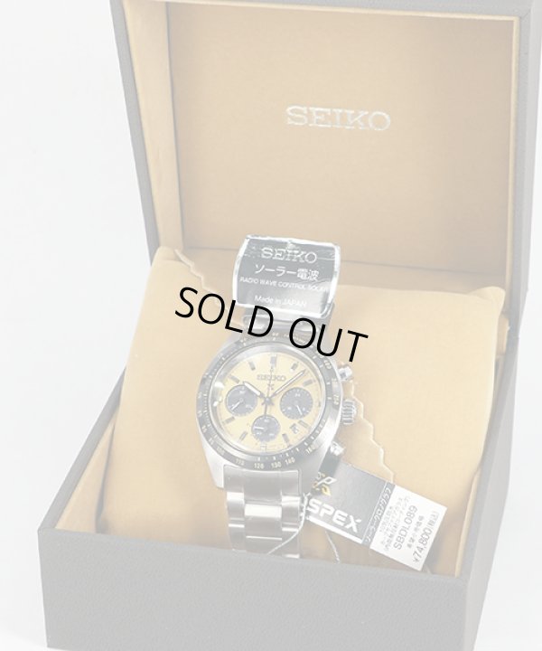 セイコー　プロスペック　スピードタイマー　ＳＢＤＬ０８９　金文字盤　箱