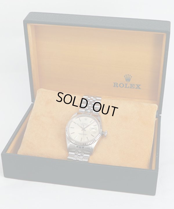 ロレックス　１６２３４　Ｘ１４０３１３（９１年製）　銀棒文字盤　箱