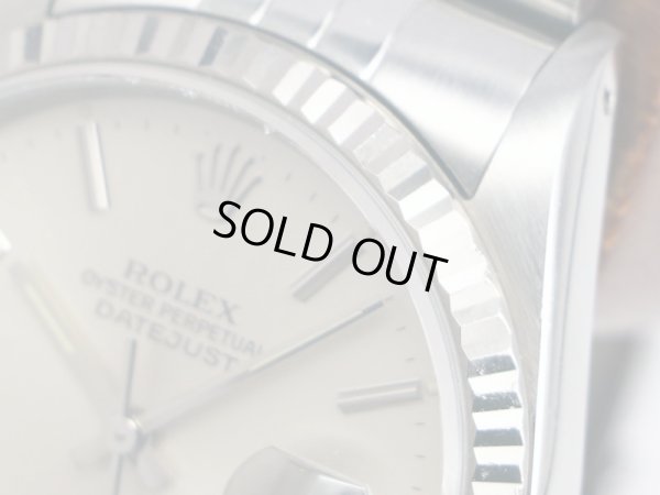 ロレックス　１６２３４　Ｘ１４０３１３（９１年製）　銀棒文字盤　サイド拡大