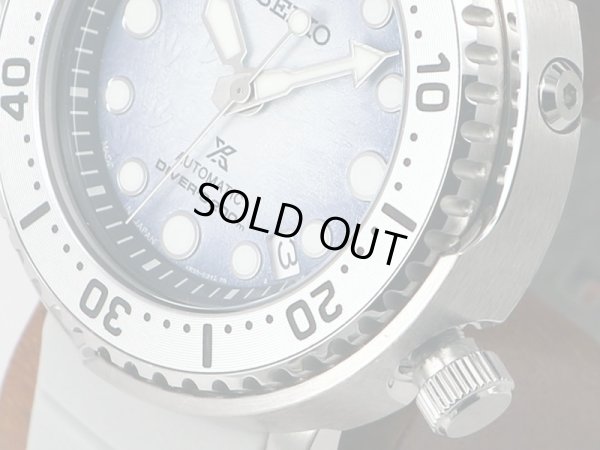 セイコー　プロスペック　ＳＢＤＹ０１７　氷文字盤　ペンギン足跡　サイド拡大