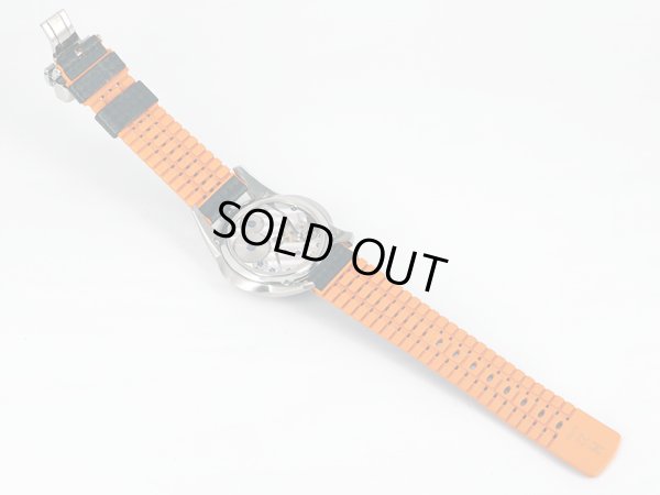 アジムート　スペースシップ　ＳＰ－１　紺文字盤　ラバーベルト状態　裏面