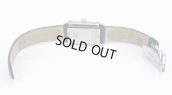 ジャガールクルト　レベルソ　２４０．８．１５　グランデイト　銀文字盤　革ベルト