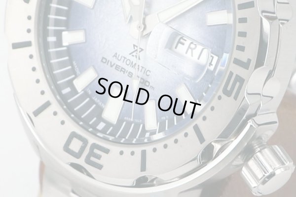 セイコー　プロスペック　スキューバ　ＳＢＤＹ１０５　氷文字盤　ペンギン足跡　サイド拡大