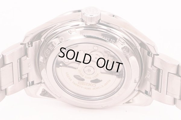 セイコー　プレサージュ　シャープエッジＧＭＴ　ＳＡＲＦ００１　藍鉄文字盤　裏面拡大