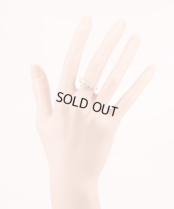 ポンテヴェキオ　K18PG ダイアイリリング 0.43ct 5.10g　装着イメージ