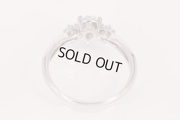 タサキ　PT900 ダイアイリリング 0.638ct 0.22ct 4.80g　内側