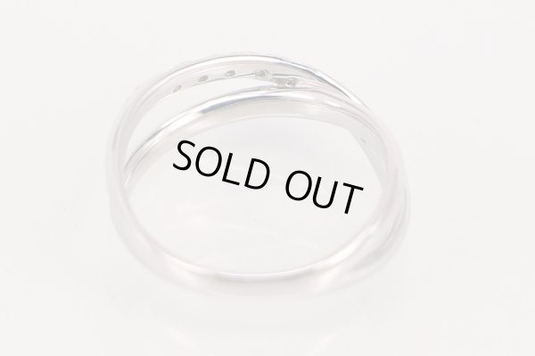 ポンテヴェキオ　K18WG ダイアイリリング 0.15ct 2.70g　内側