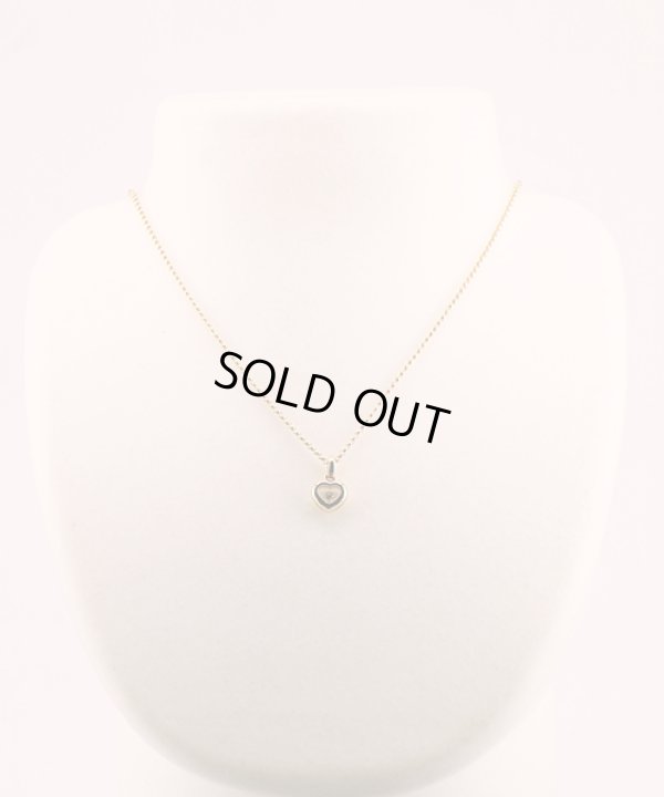 ショパール　750YG ハッピーダイア ペンダントネックレス 6.70g　装着イメージ