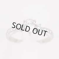 タサキ　PT900 ダイアイリリング 0.638ct 0.22ct 4.80g