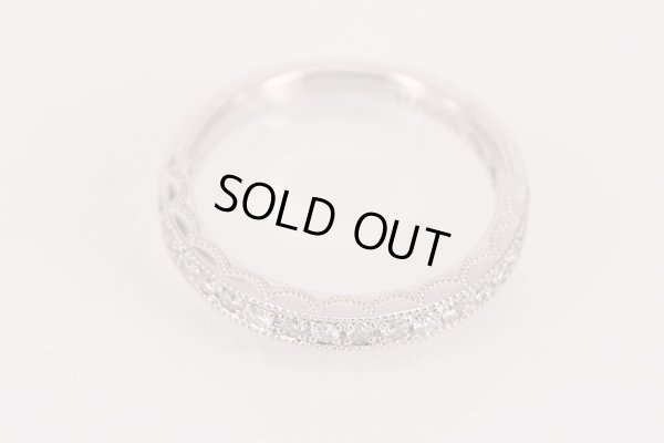 ロイヤルアッシャー　PT950 ダイアイリリング 0.208ct 4.20g　拡大