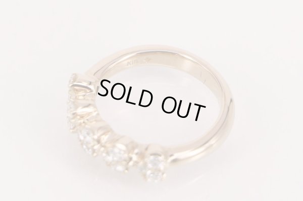 ポンテヴェキオ　K18PG ダイアイリリング 0.43ct 5.10g　刻印