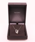 タサキ　K18WG パールダイアイリペンダントネックレス 7.60mm 0.19ct 7.60g　箱