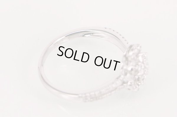 ポンテヴェキオ　K18WG ダイアイリリング 0.52ct 2.60g　刻印