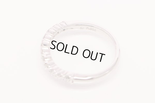 ミキモト　PT950 ダイアイリリング 0.38ct 3.60g　刻印