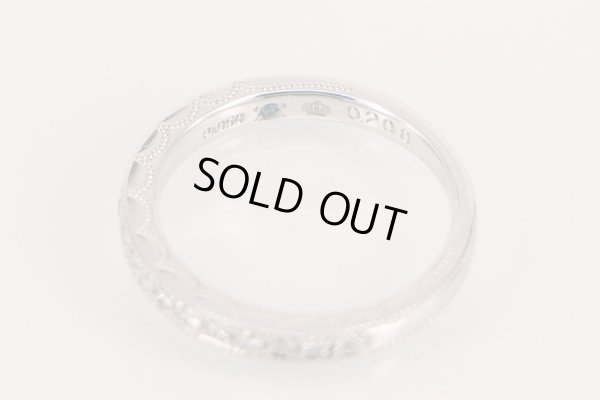 ロイヤルアッシャー　PT950 ダイアイリリング 0.208ct 4.20g　刻印