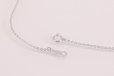 ミキモト　K18WG ダイアイリペンダントネックレス 0.72ct 3.60g　留め具外したイメージ