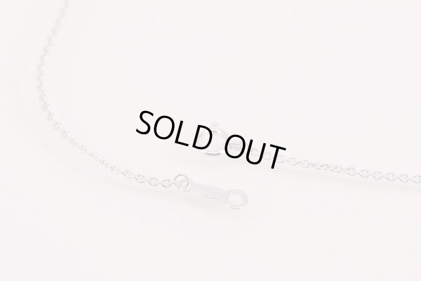 ミキモト　K18WG ダイアイリペンダントネックレス 0.72ct 3.60g　留め具外したイメージ