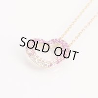 ポンテヴェキオ　K18PG サファイアダイアイリペンダントネックレス 0.68ct 0.18ct 5.10g
