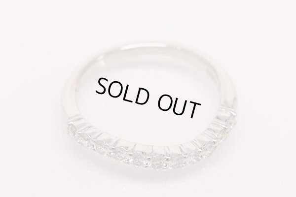 ミキモト　PT950 ダイアイリリング 0.38ct 3.60g　拡大