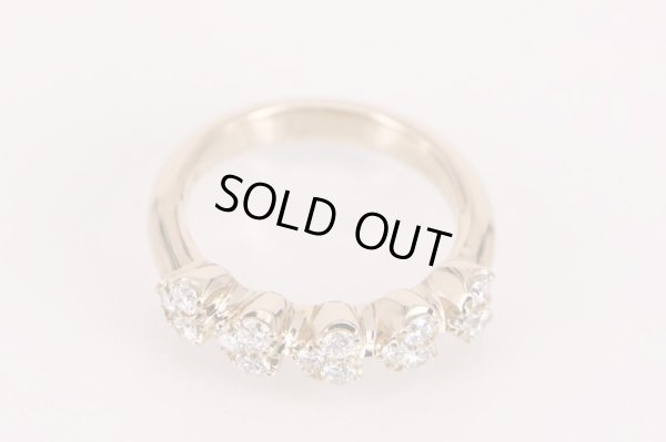 ポンテヴェキオ　K18PG ダイアイリリング 0.43ct 5.10g　拡大