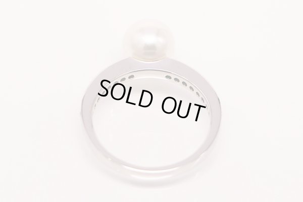 ミキモト　PT950 パールダイアイリリング 7.50mm 4.50g　内側